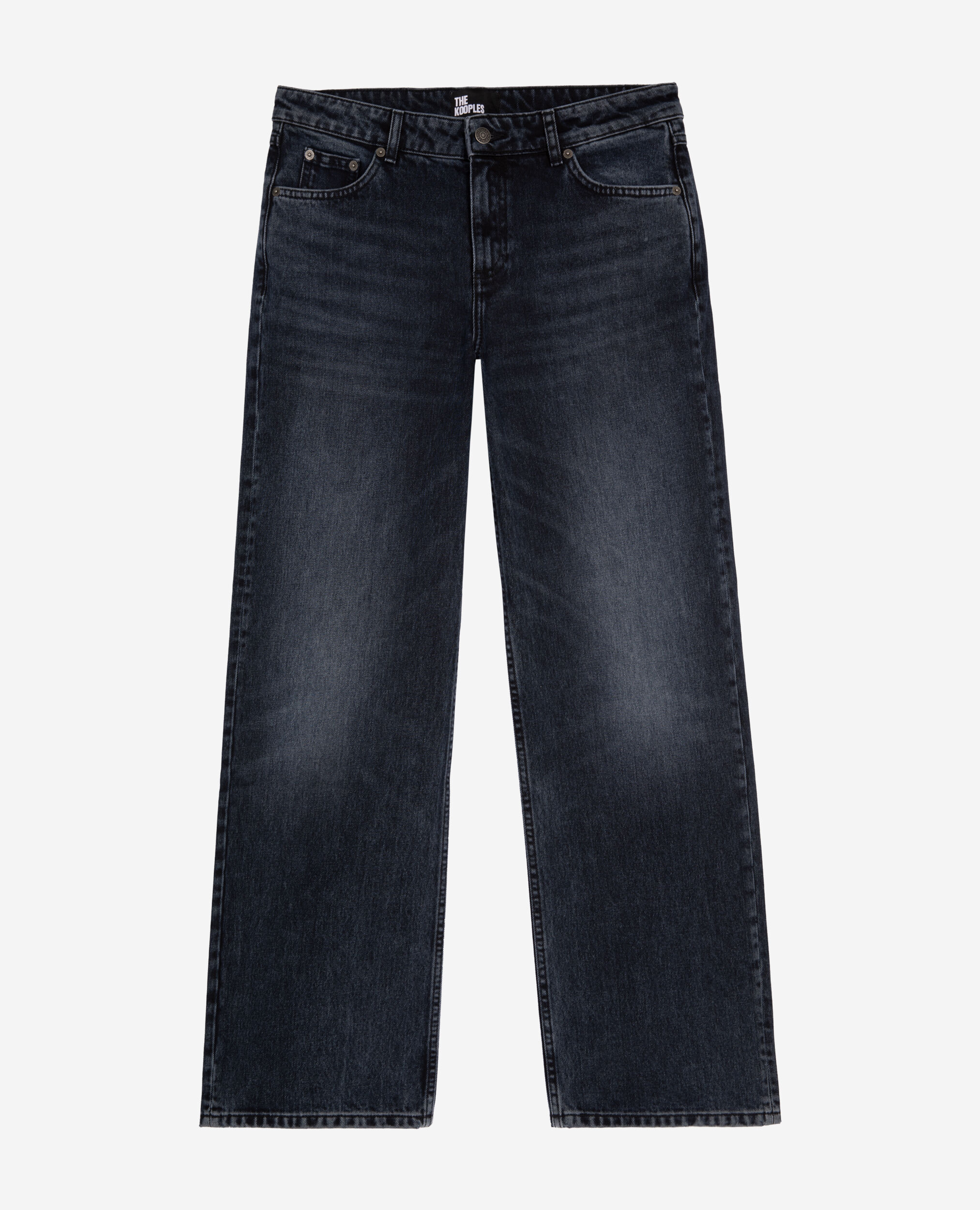 Wide-leg dark blue jeans, BLUE ELECTRIC, hi-res image number null