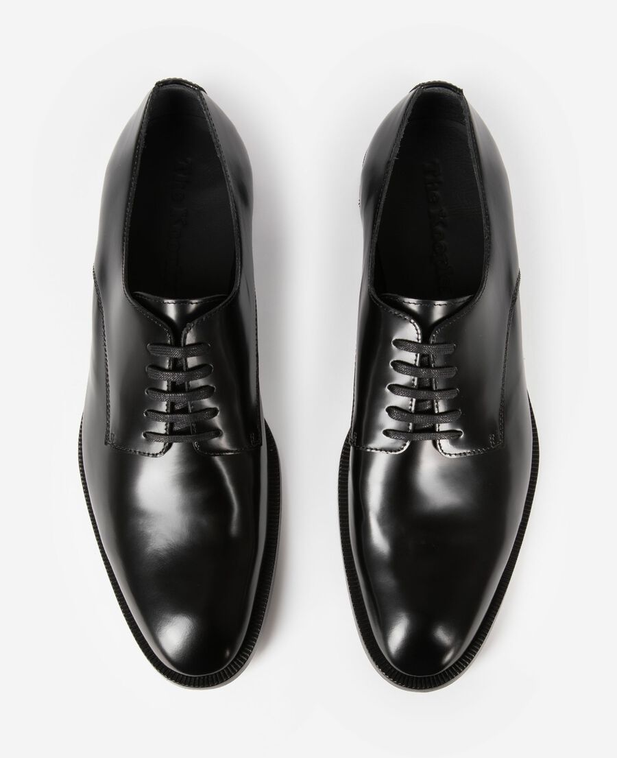 The Kooples HERREN BLACK derbys aus schwarzem leder
