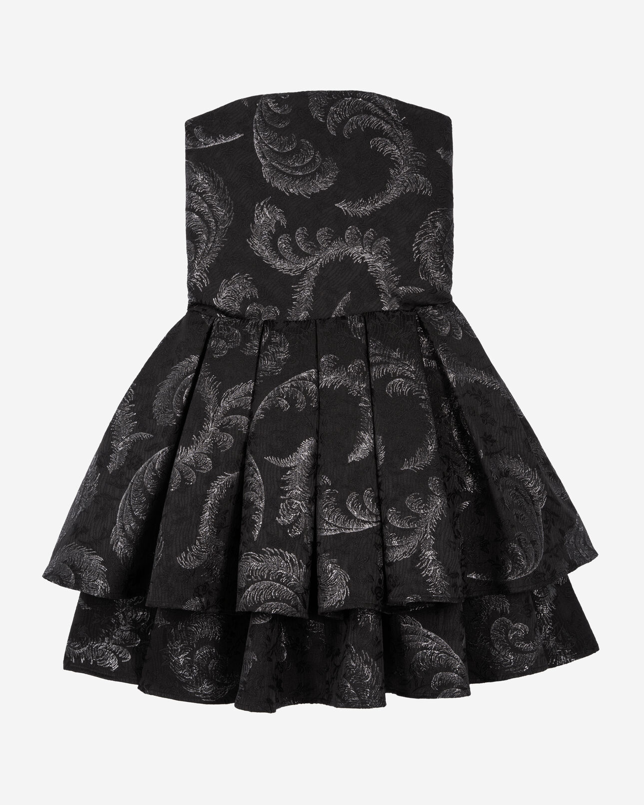 The Kooples MUJER BLACK / SILVER vestido negro corto sin tirantes
