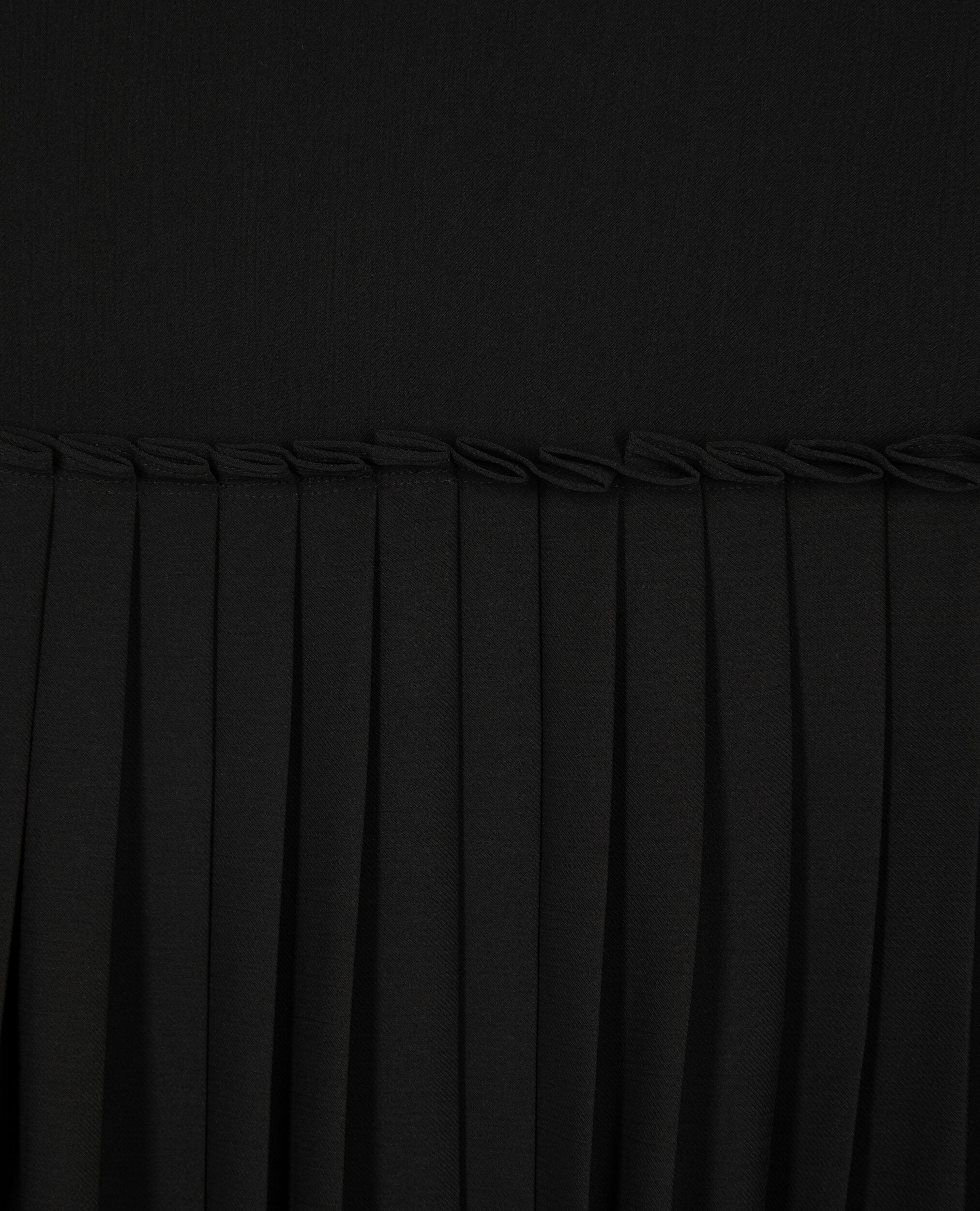 Schwarzer Midi-Faltenrock, BLACK, hi-res image number null