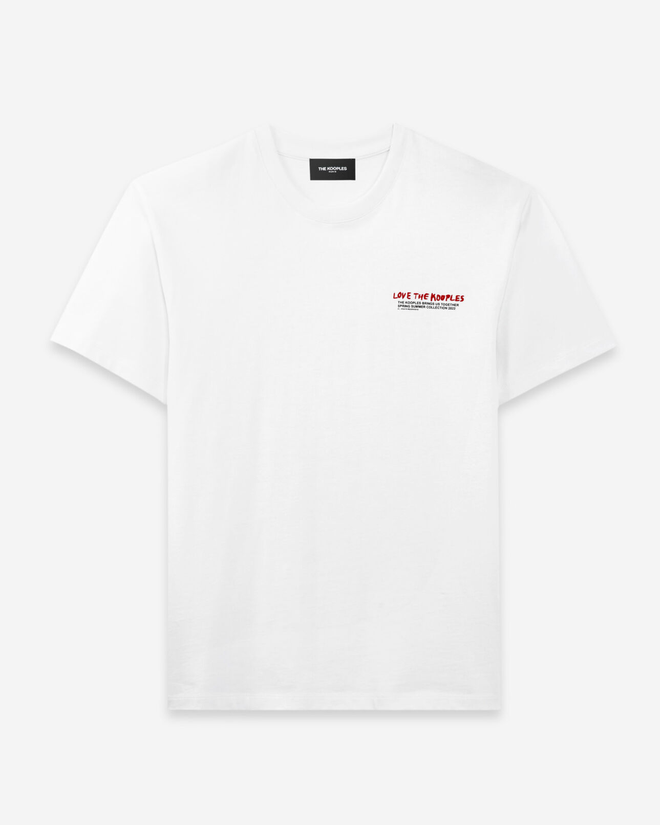 The Kooples HOMME WHITE t-shirt blanc coton love the kooples