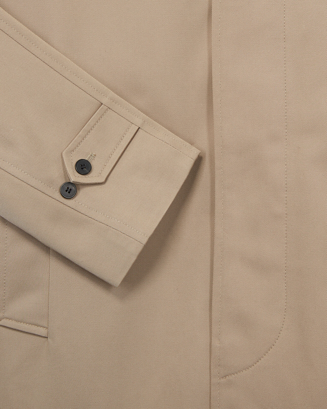 The Kooples HERREN BEIGE beiger trenchcoat mit raglanärmeln und tartan-innenfutter
