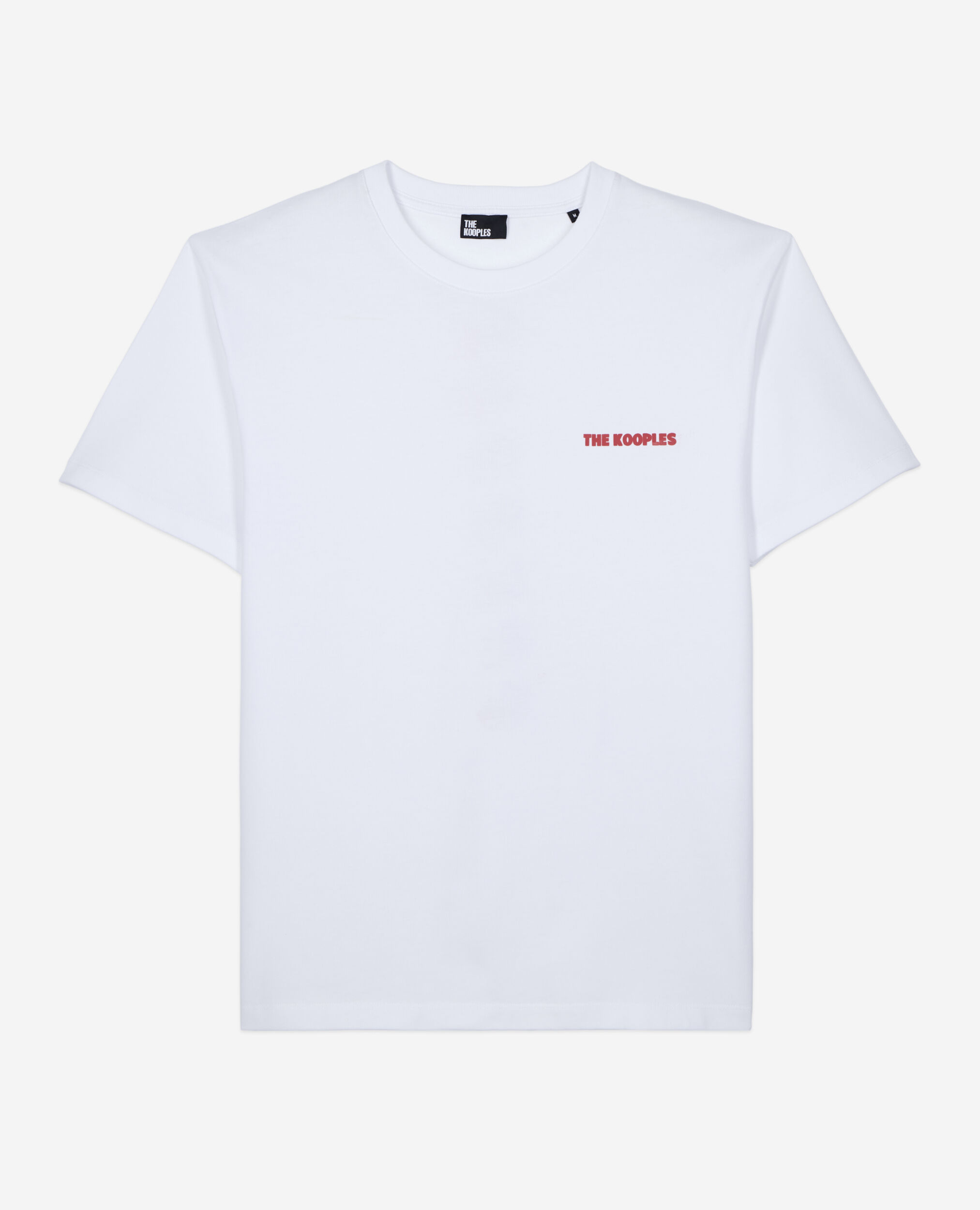 Weißes T-Shirt mit Siebdruck für Herren, WHITE, hi-res image number null