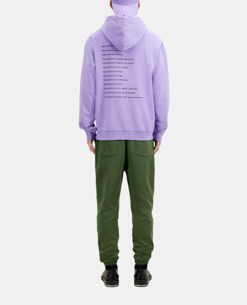 The Kooples HOMME LIGHT PURPLE sweatshirt &agrave; capuche what is mauve