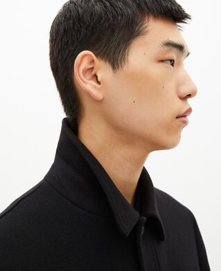 The Kooples HOMME BLACK surchemise en laine noire