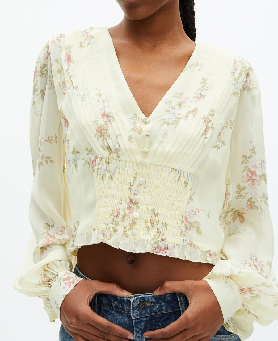 The Kooples F YELLOW yellow floral print top