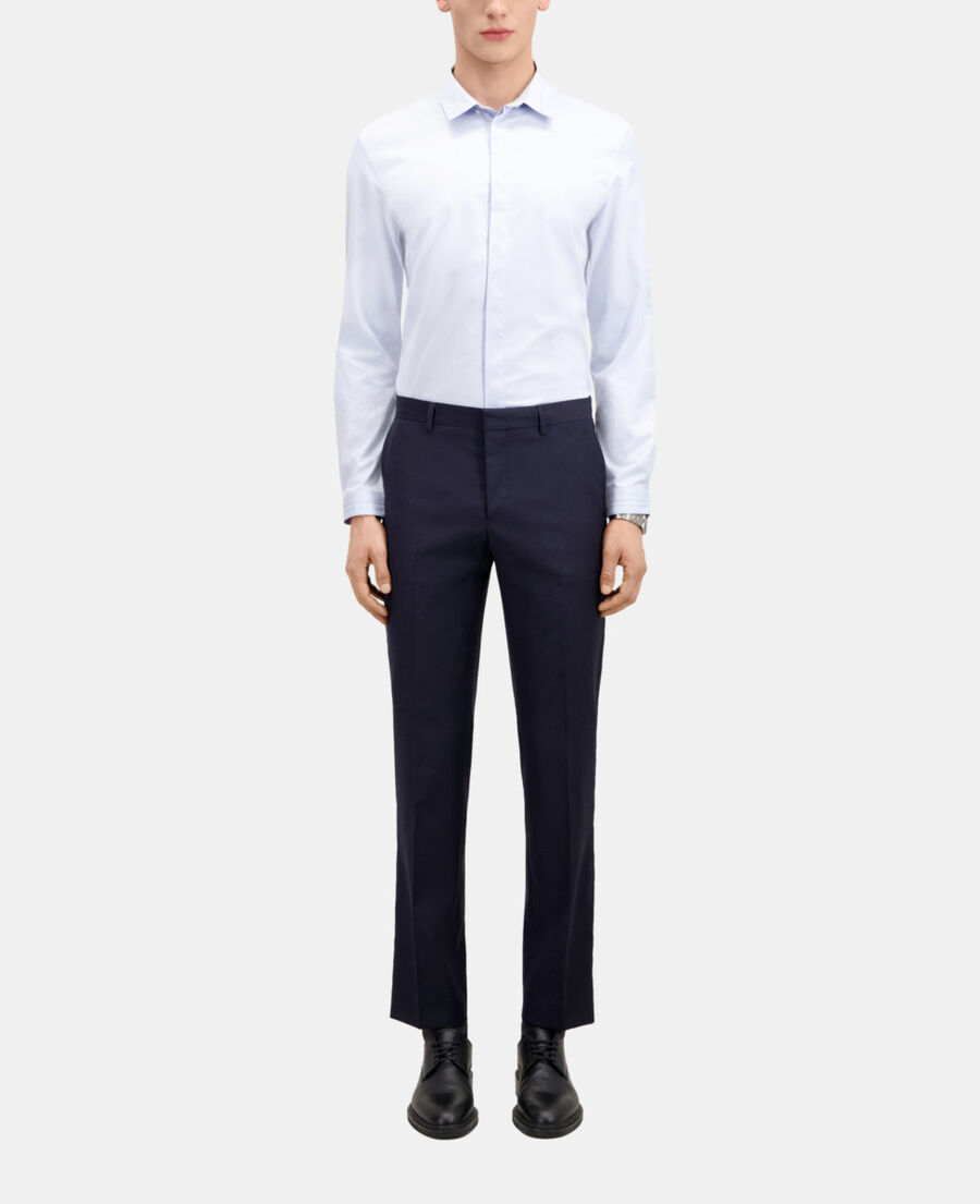 The Kooples HOMME NAVY pantalon de costume bleu marine en laine