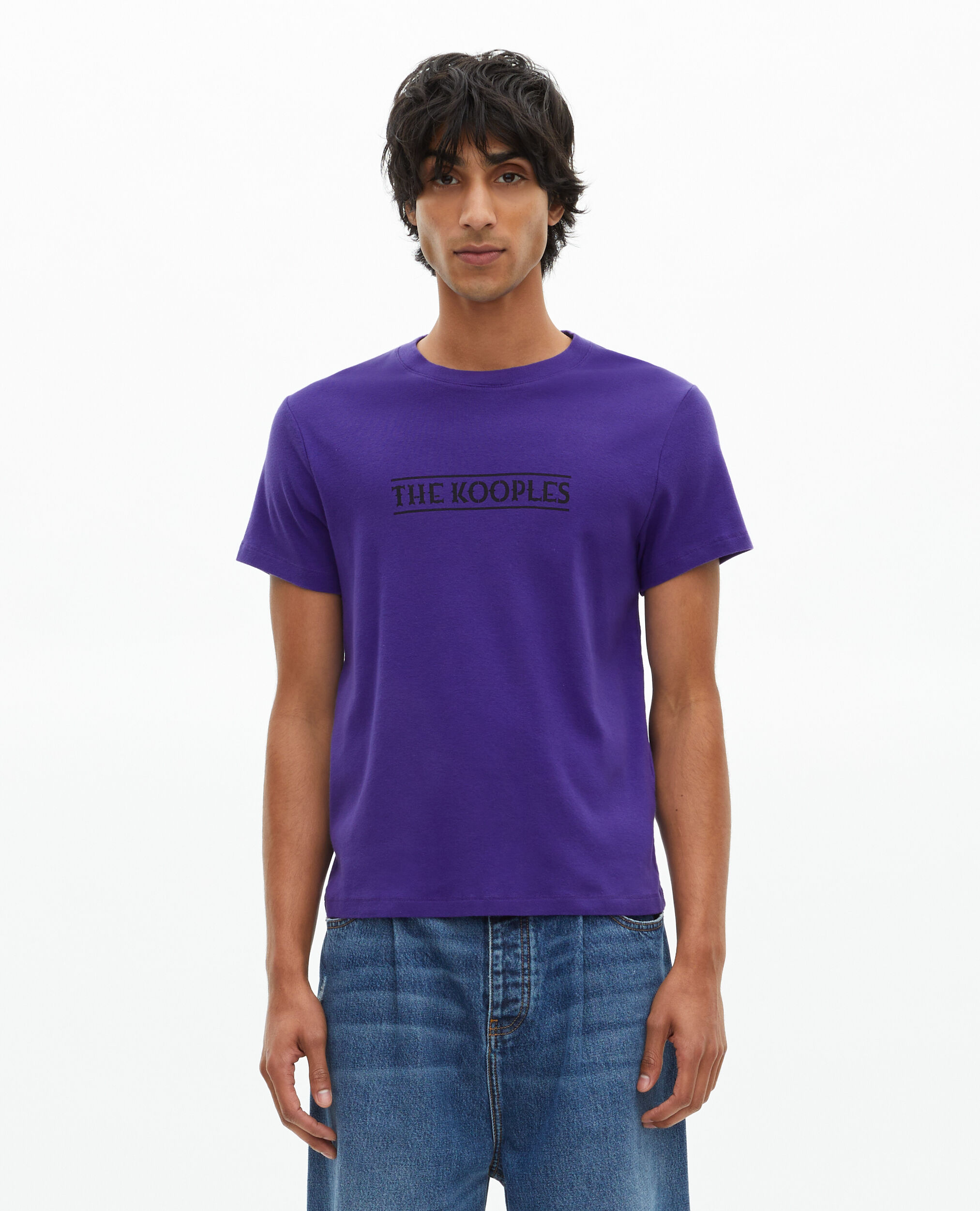 T-shirt avec imprimé violet, ELECTRIC BLUE, hi-res image number null