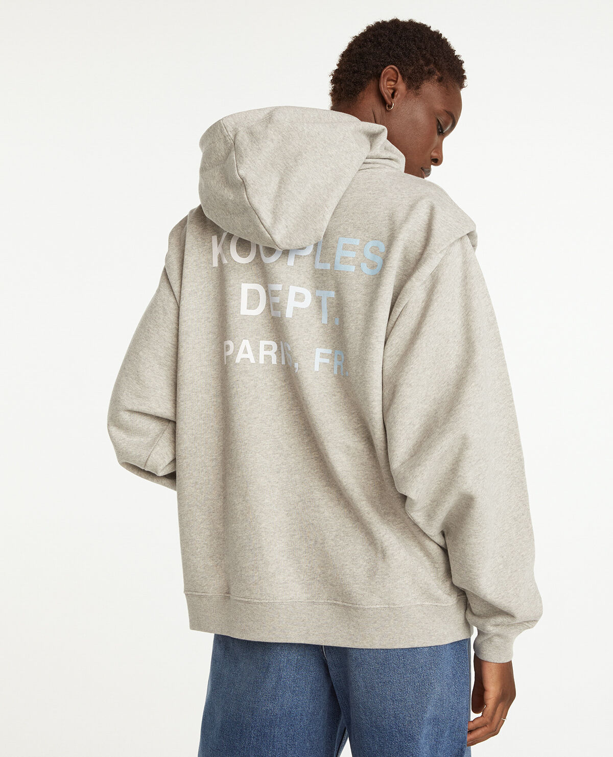Light grey tie dye hoodie online