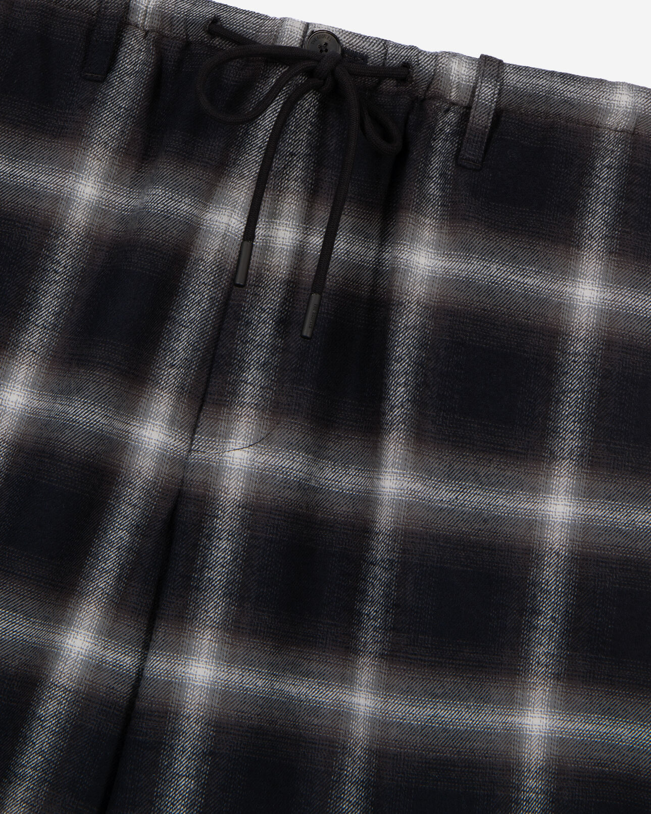 The Kooples MEN BLACK GREY WHITE black and white checked bermuda shorts