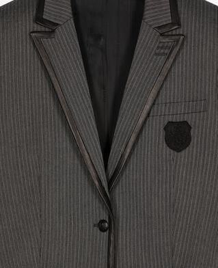 The Kooples WOMEN DARK GREY grey wool-blend striped jacket