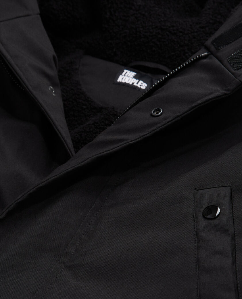 The Kooples HERREN BLACK schwarzer parka
