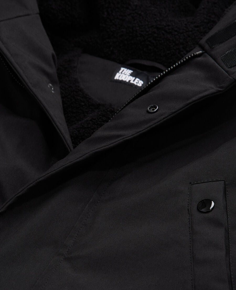 The Kooples HERREN BLACK schwarzer parka