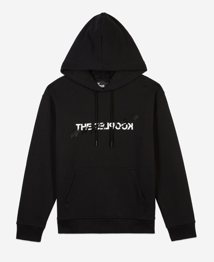 The Kooples WOMEN BLACK black what is hoodie with rhinestones