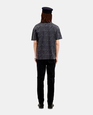 The Kooples HOMME BLACK WASHED t-shirt homme imprimé