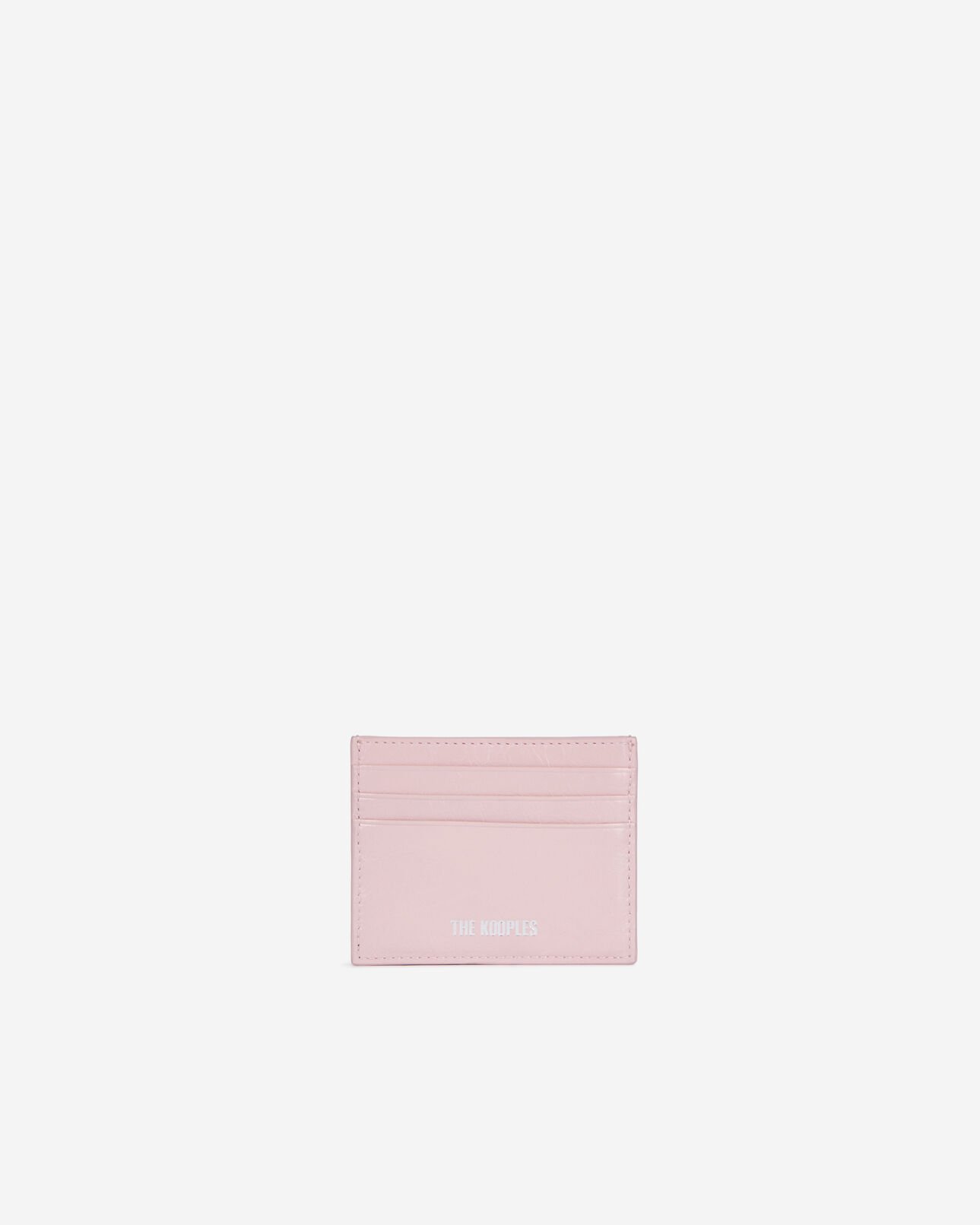 The Kooples DAMEN PINK amelia kartenhalter aus rosafarbenem leder