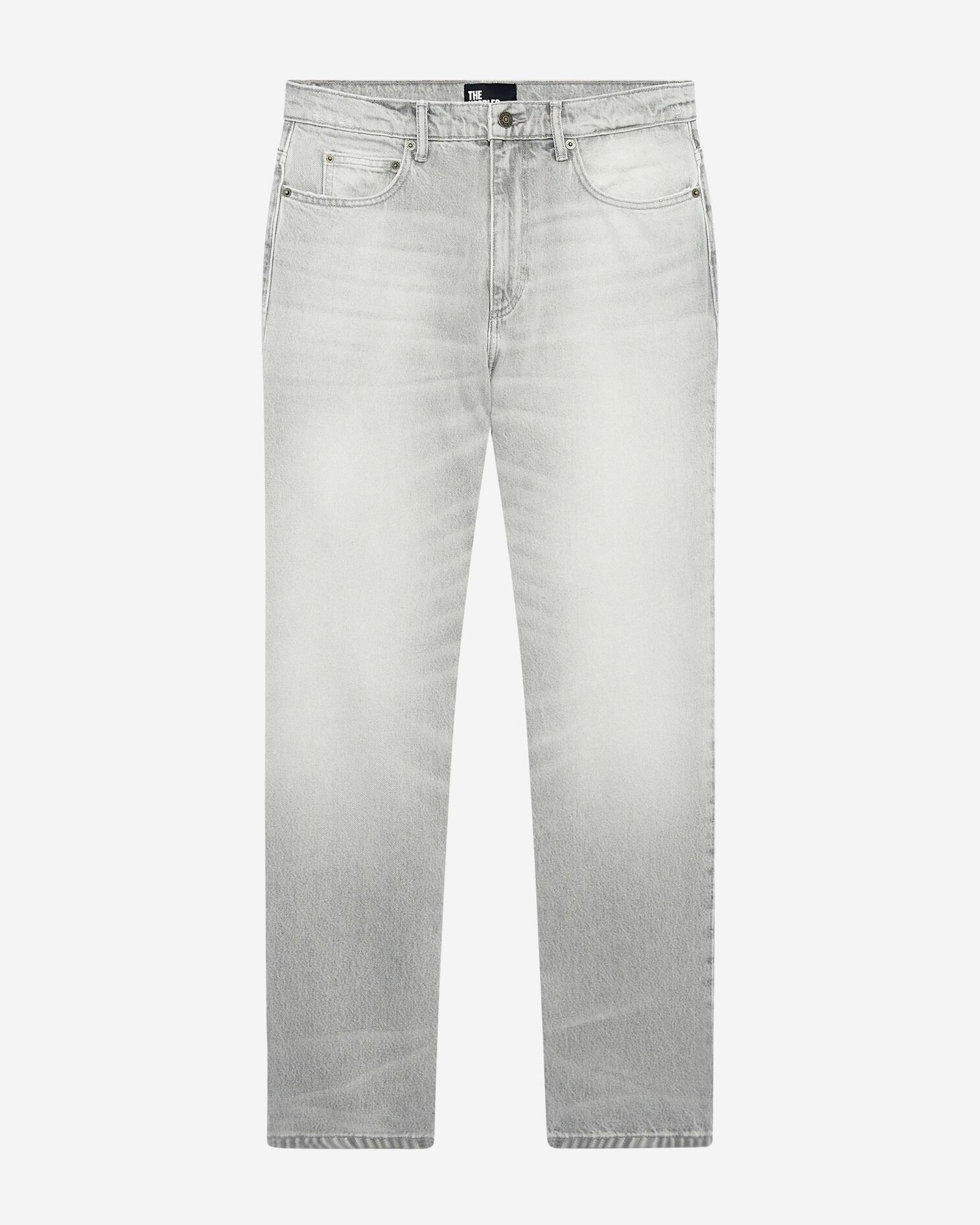 Jean droit gris clair, GREY, hi-res image number null