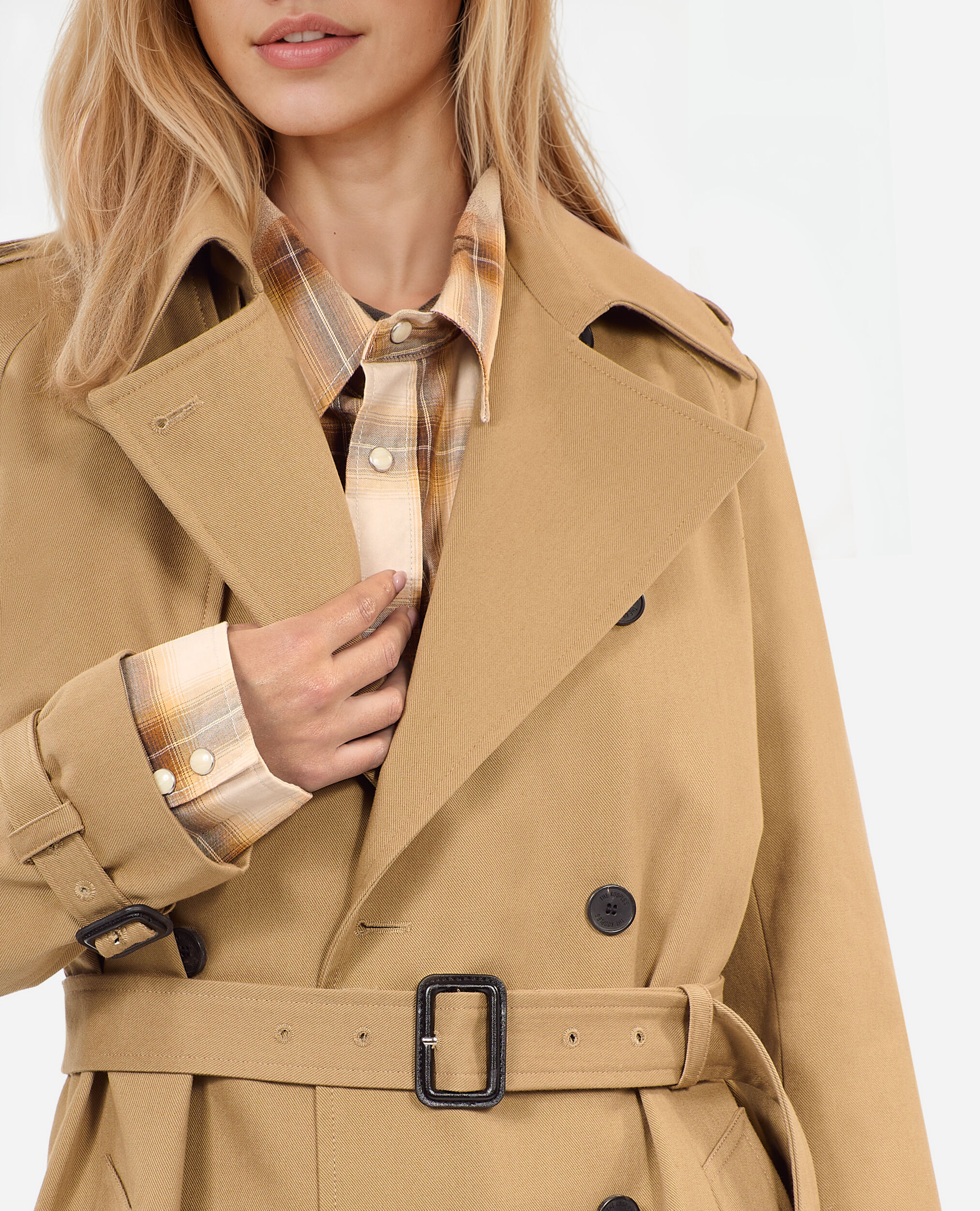 【公式サイト】正規ブランド品通販 Long Women's beige US Kooples The | coat trench ジャケット・アウター