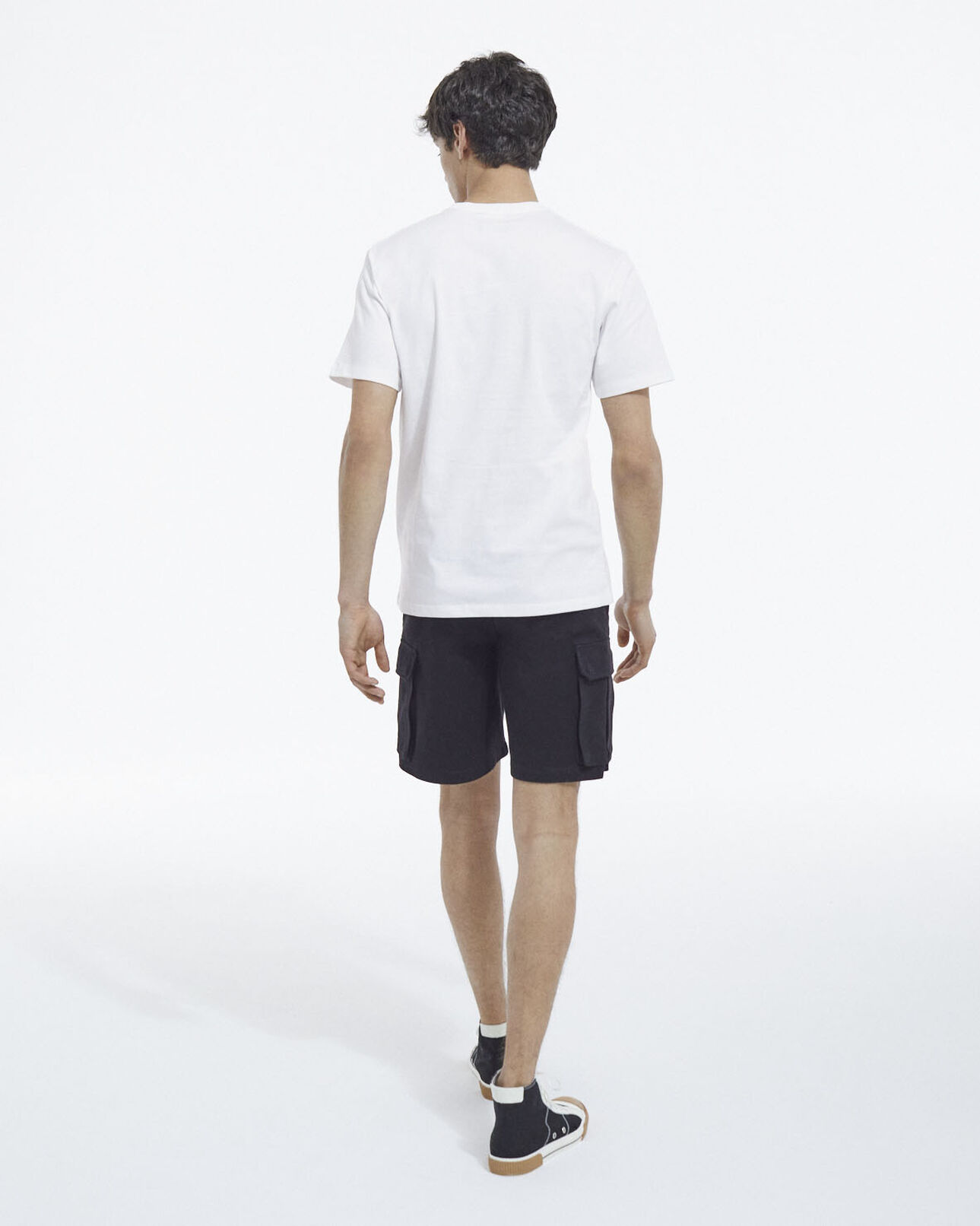 The Kooples MEN WHITE white printed t-shirt with skull and flowers