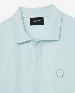 The Kooples HOMME MINT_01 polo coton vert menthe &agrave; boutons bijoux