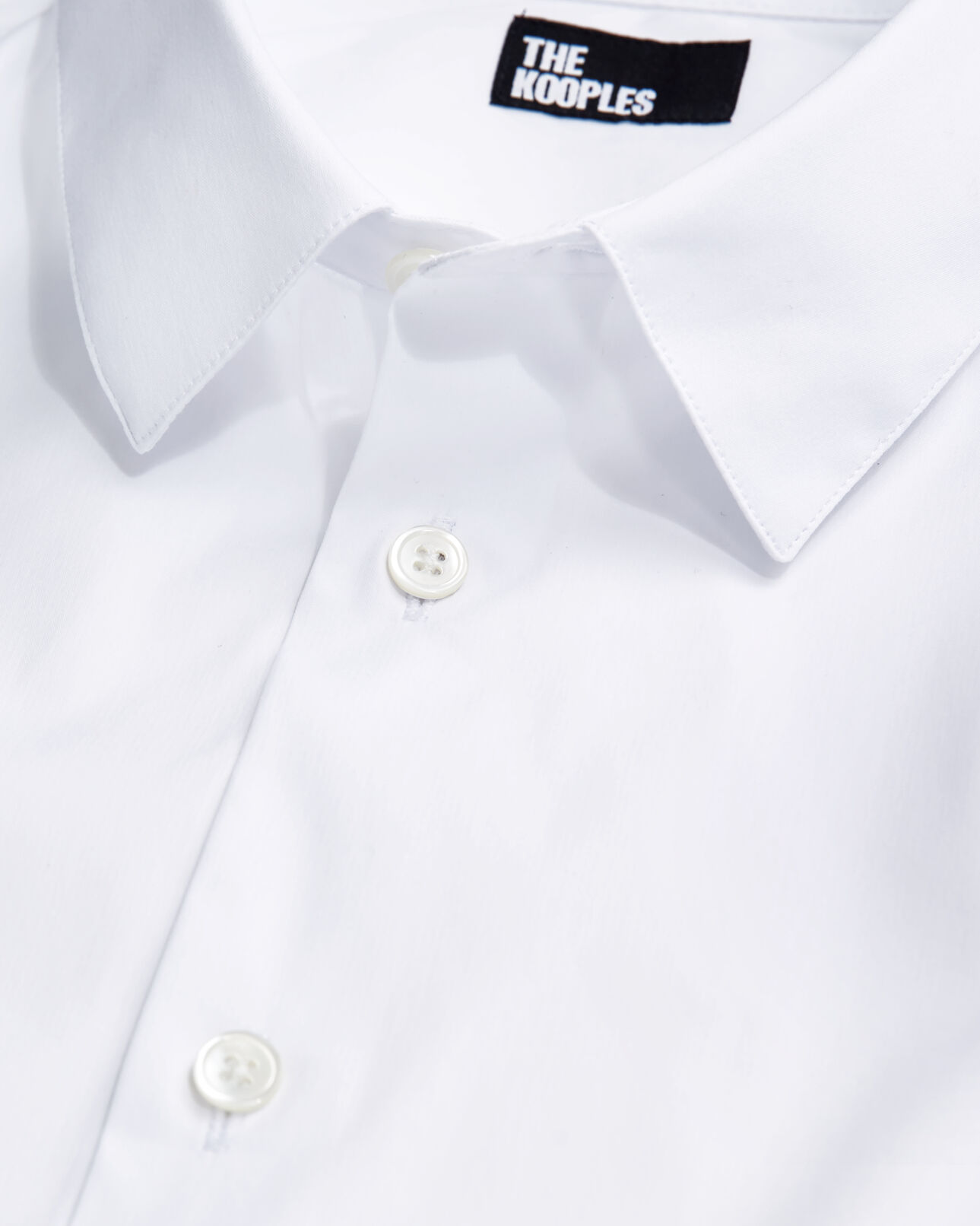 The Kooples HERREN WHITE elegantes, weißes hemd aus popeline