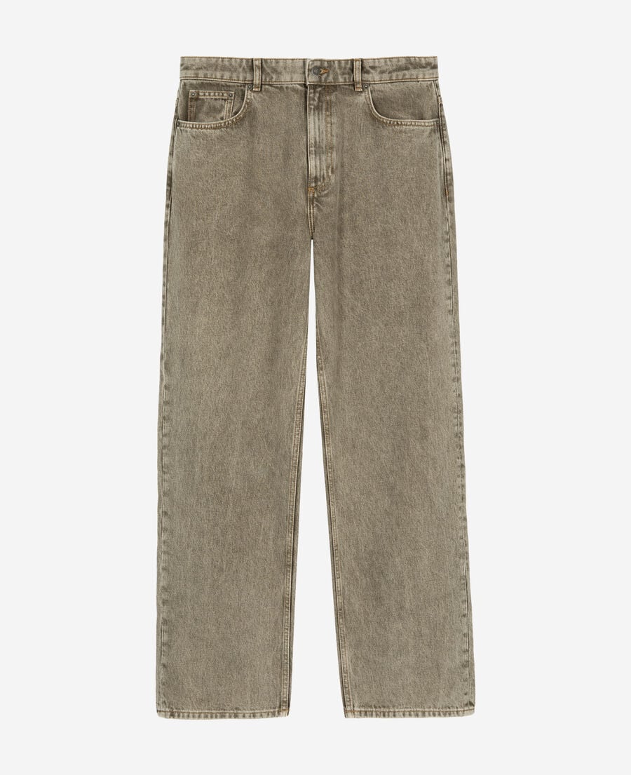 The Kooples HERREN OLIVE_01 gerade olivfarbene jeans