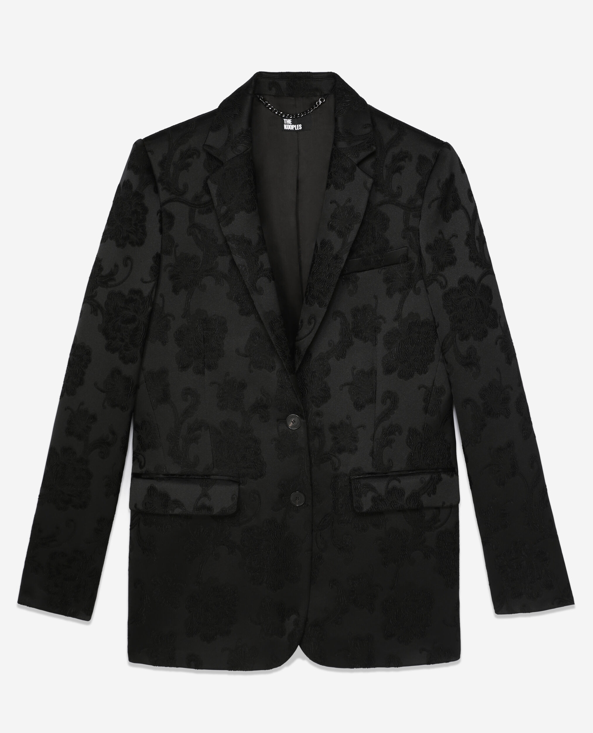 Mens black floral online jacket