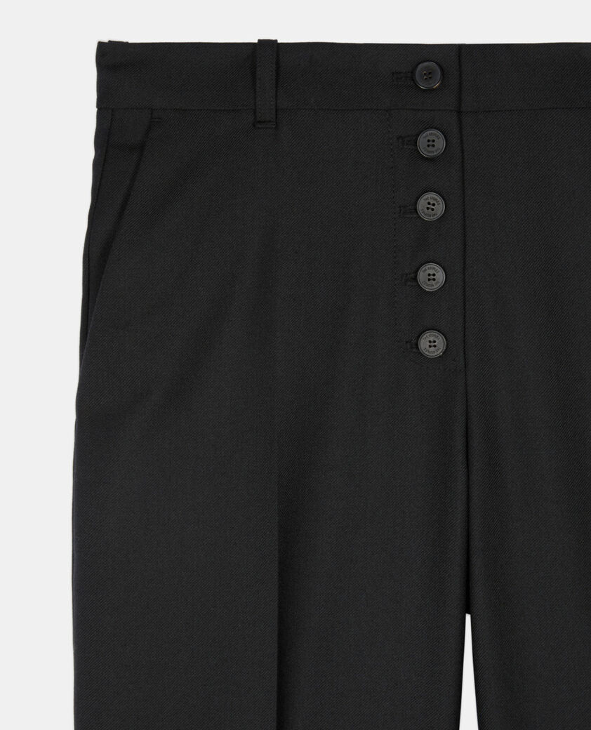 The Kooples MUJER BLACK pantal&oacute;n recto negro