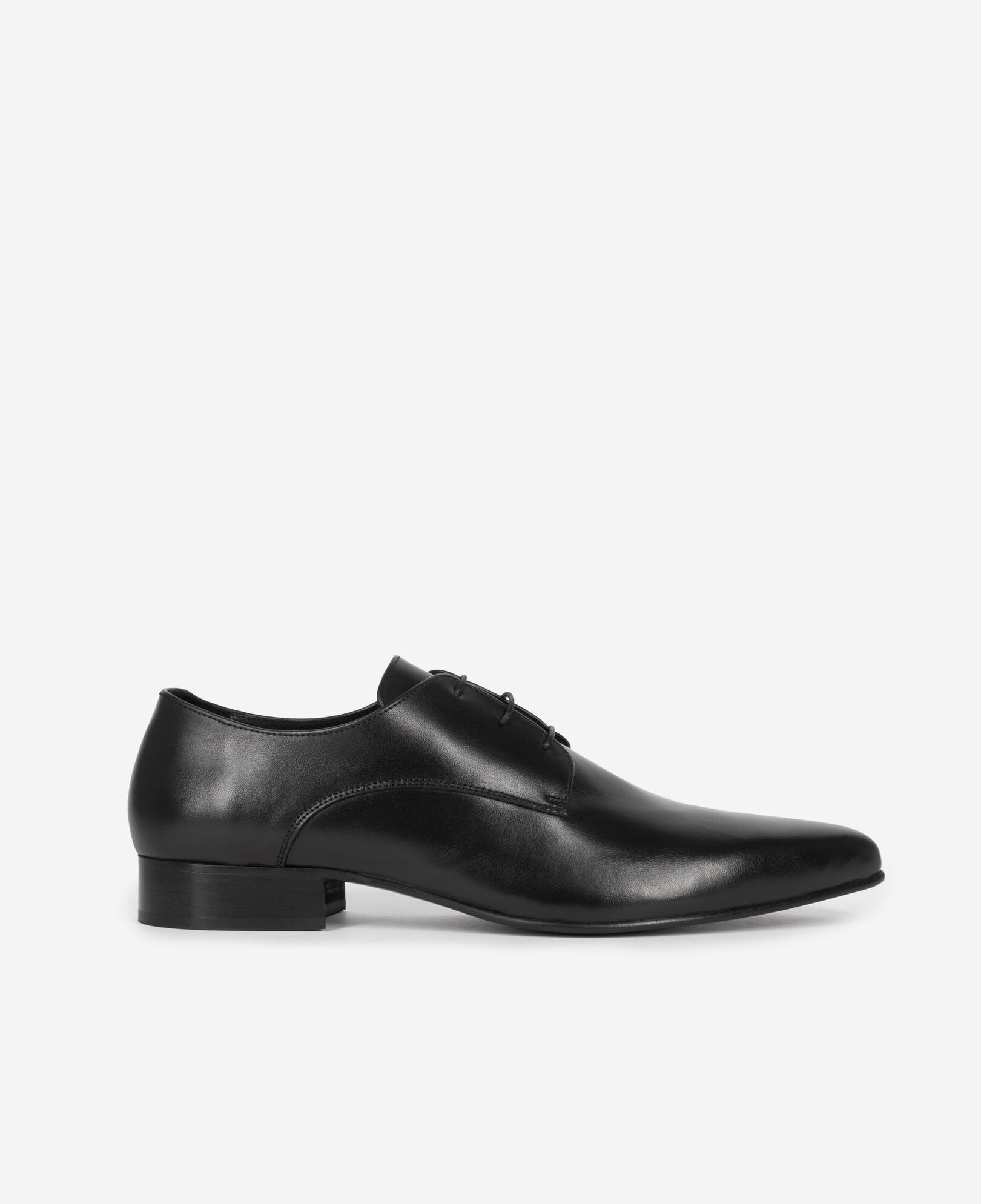 The Kooples MEN BLACK black leather derbies