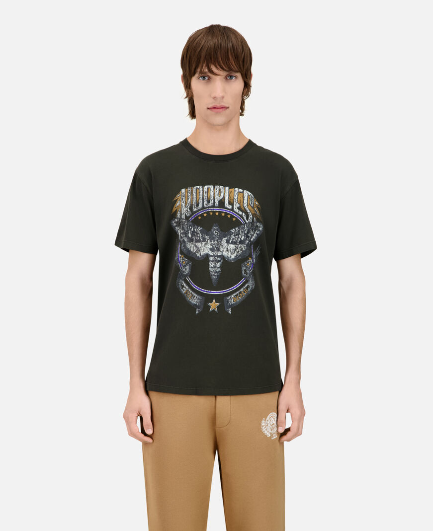 The Kooples HOMME DARK GREEN t-shirt avec sérigraphie vert