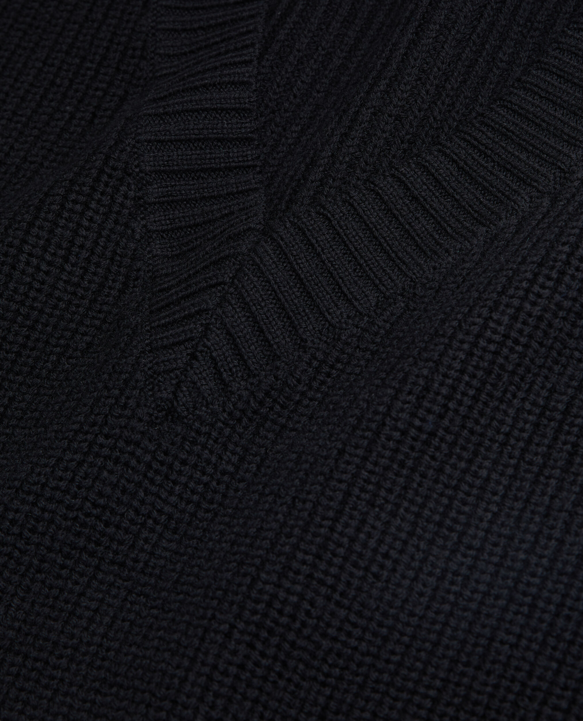 Pull noir sans manches en laine, BLACK, hi-res image number null