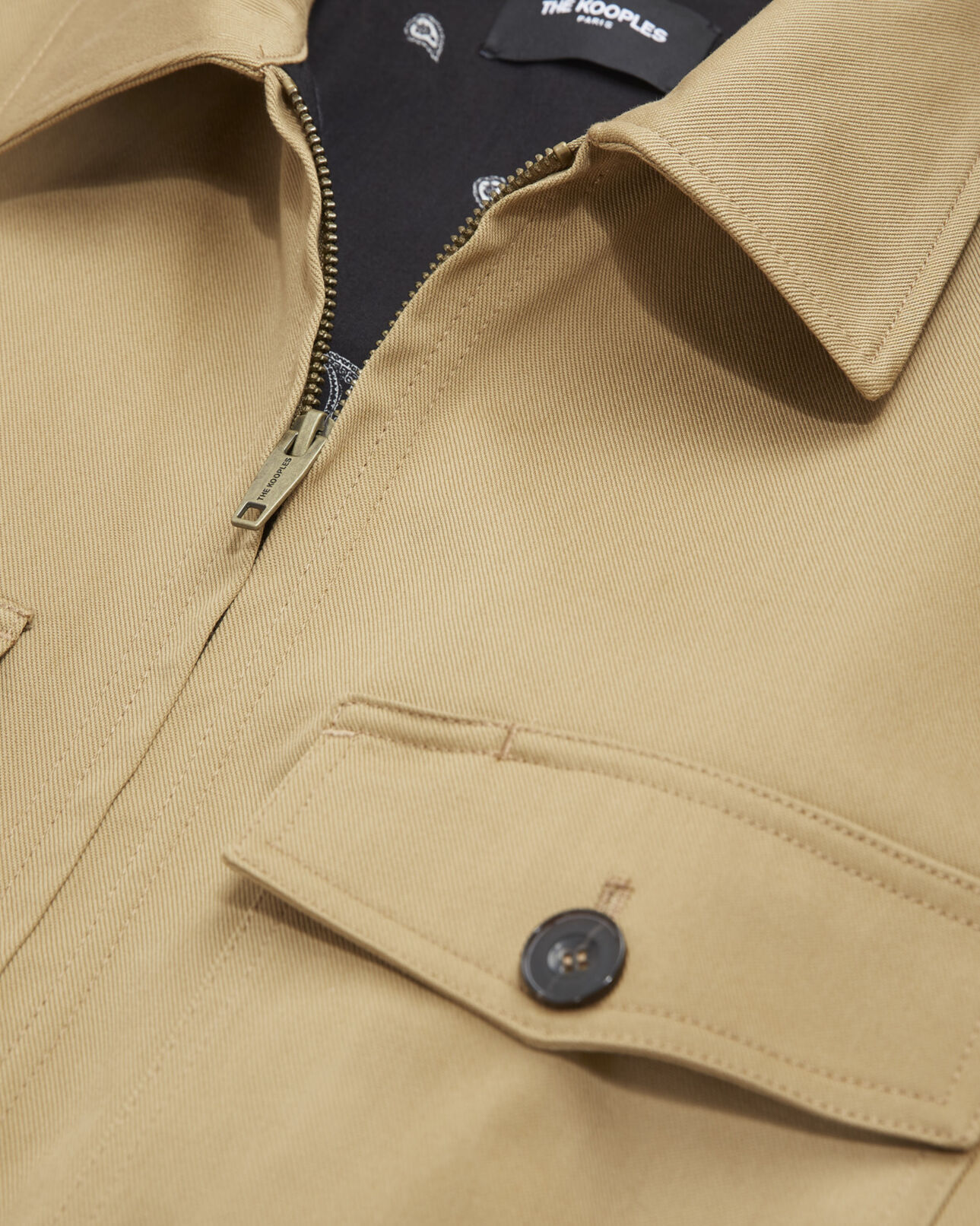 The Kooples HOMME BEIGE blouson en toile
