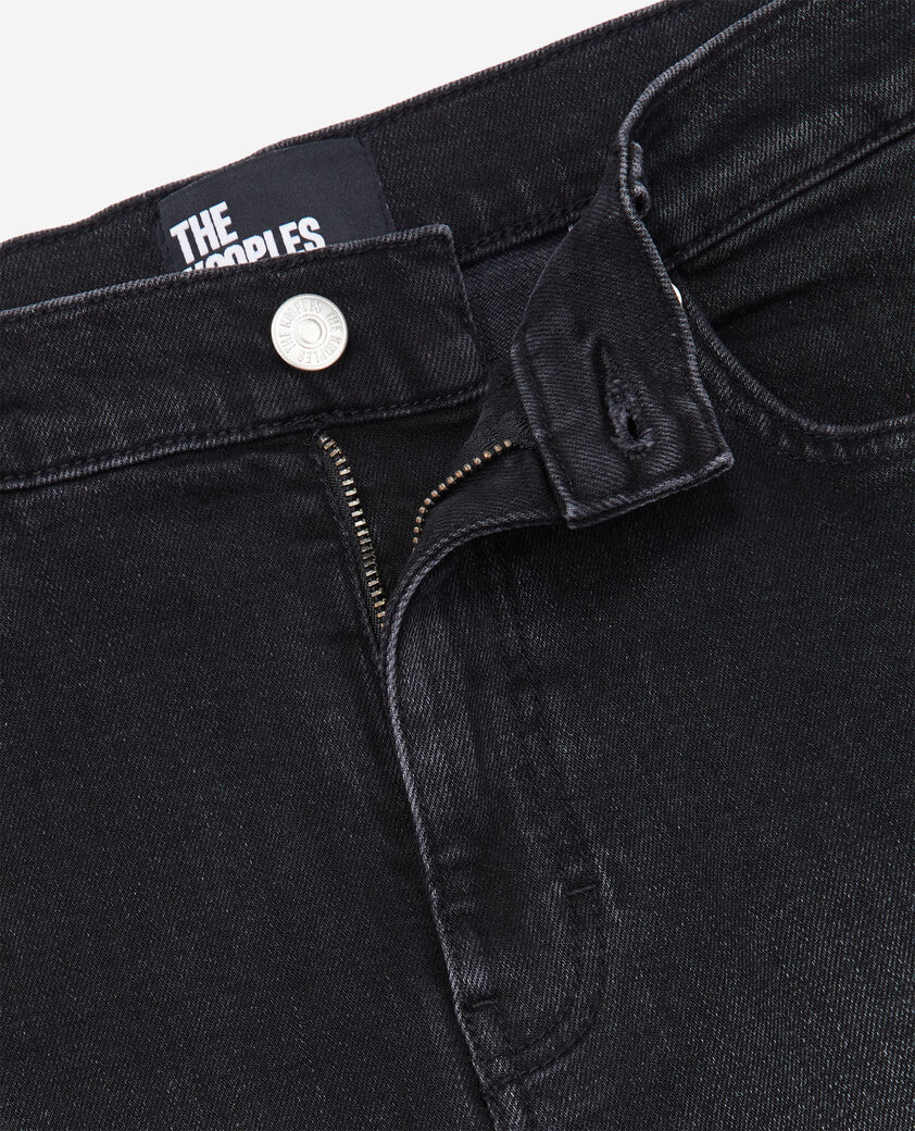 The Kooples HOMME BLACK WASHED jean biker slim noir