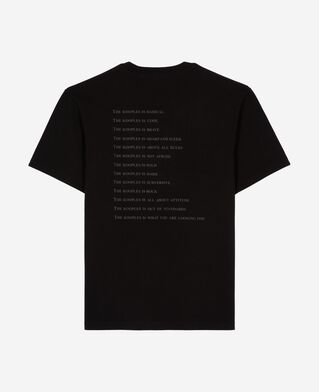 The Kooples MEN BLACK what is denim t-shirt black