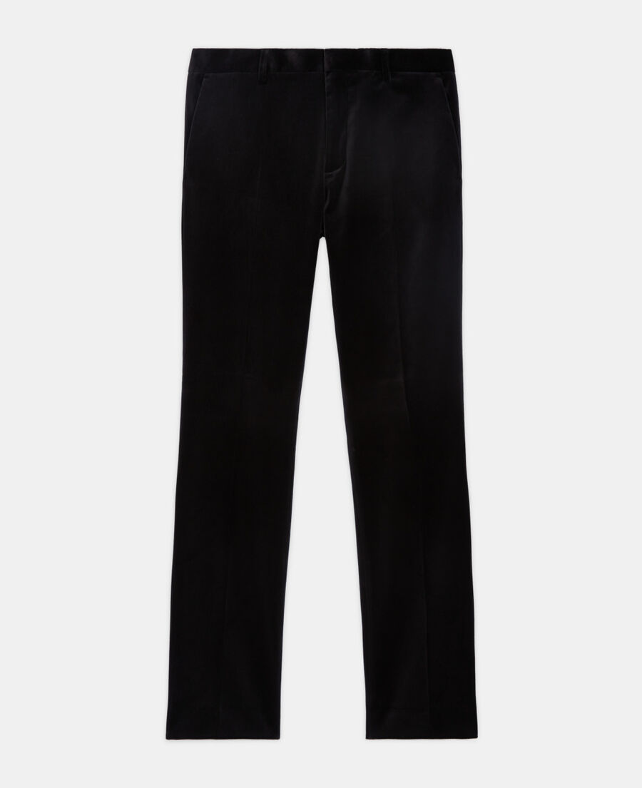 Black velvet suit pants The Kooples US