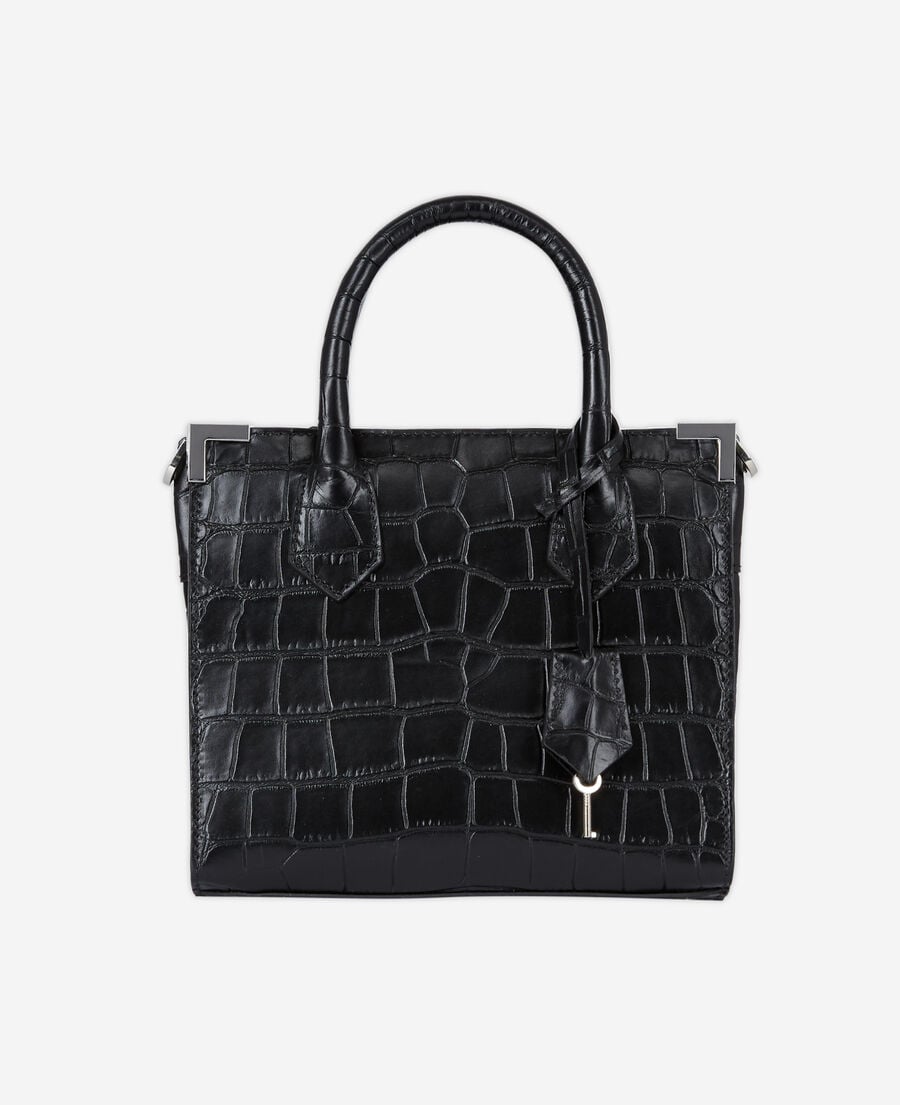 The Kooples FEMME BLACK sac ming medium en cuir noir