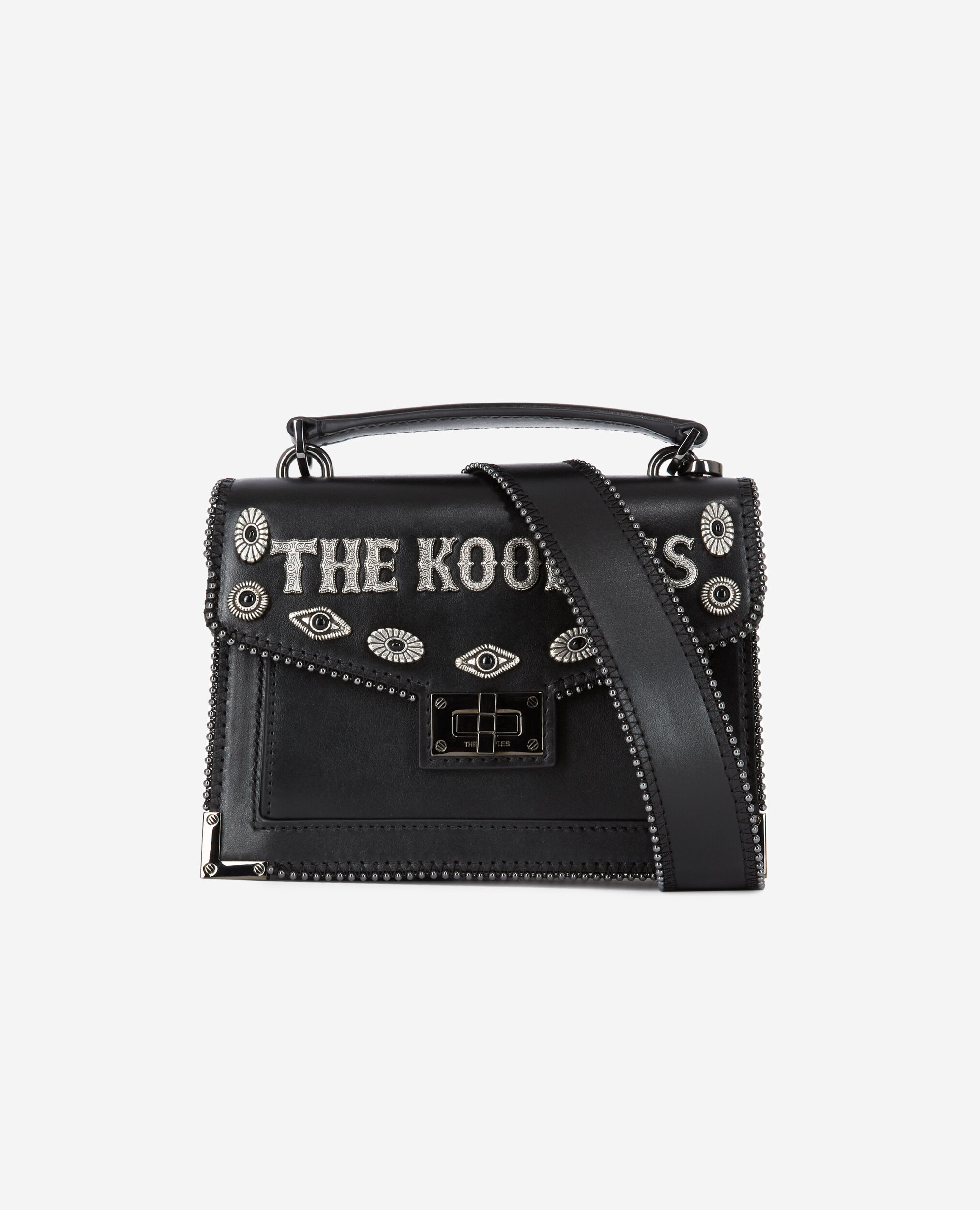 Small Emily bag in black leather The Kooples UK