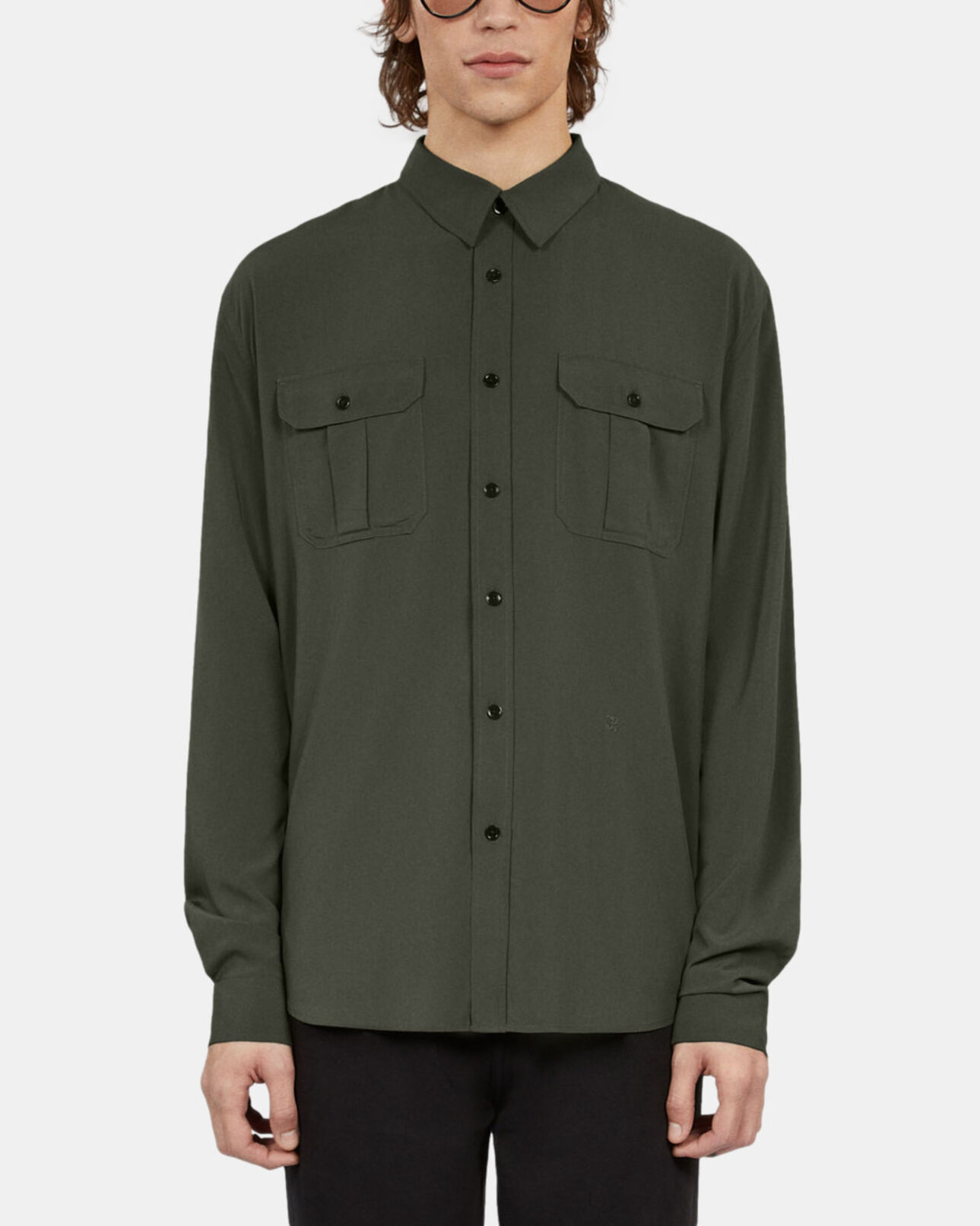 The Kooples MEN KAKI khaki shirt