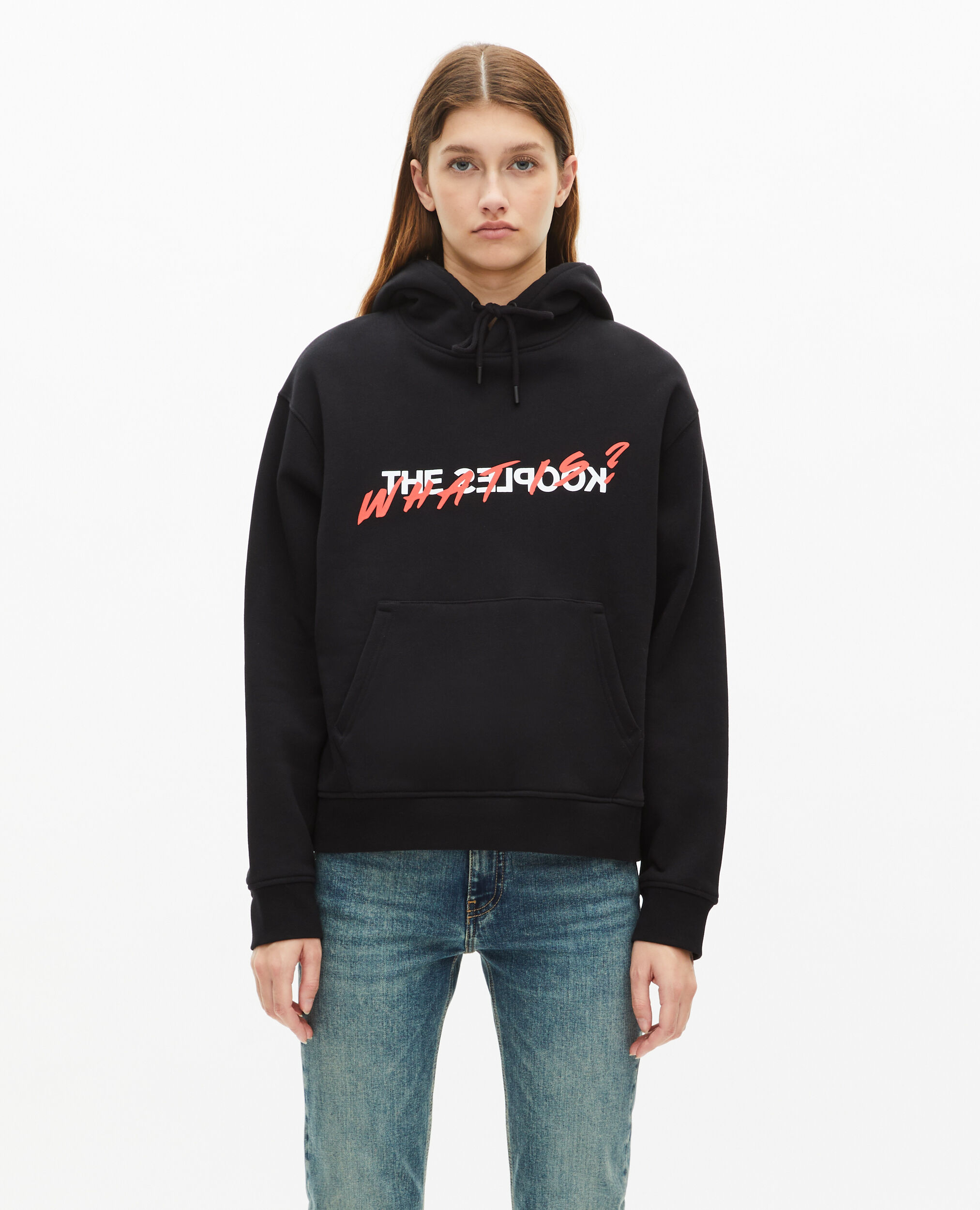 Sudadera capucha What is negra, BLACK, hi-res image number null