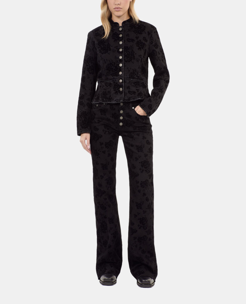 The Kooples MUJER BLACK vaqueros acampanados negros