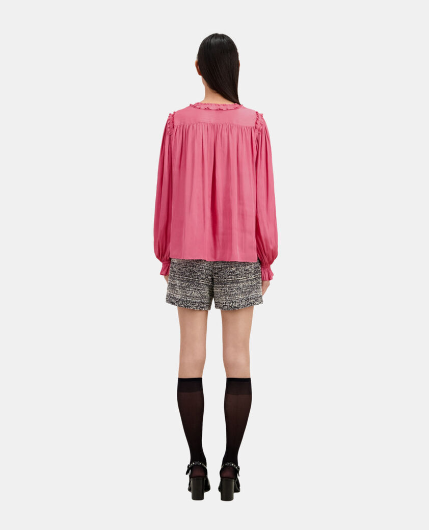 The Kooples WOMEN PINK pink top with shirring