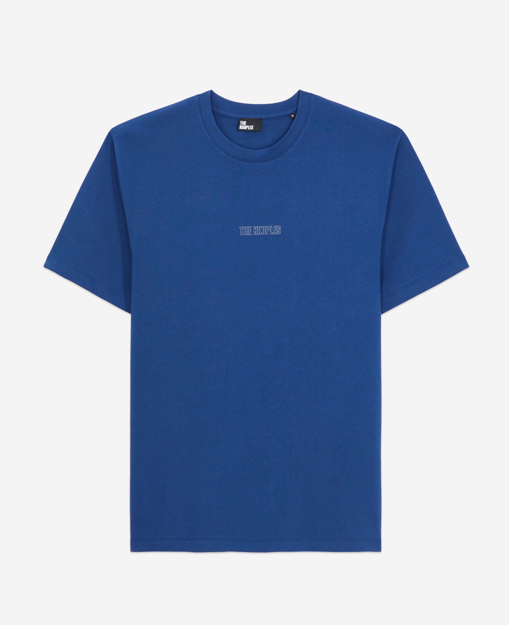 The Kooples MEN ROYAL BLUE - DARK NAVY men's bright blue logo t-shirt