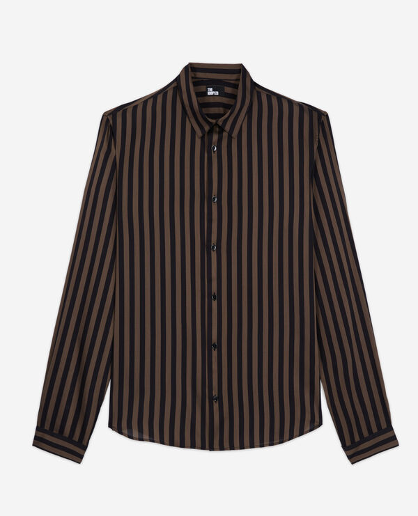 Striped shirt with classic collar
