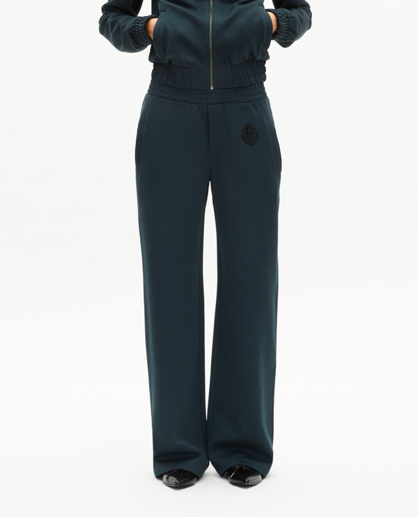 The Kooples F FOREST dark green straight jogging bottoms