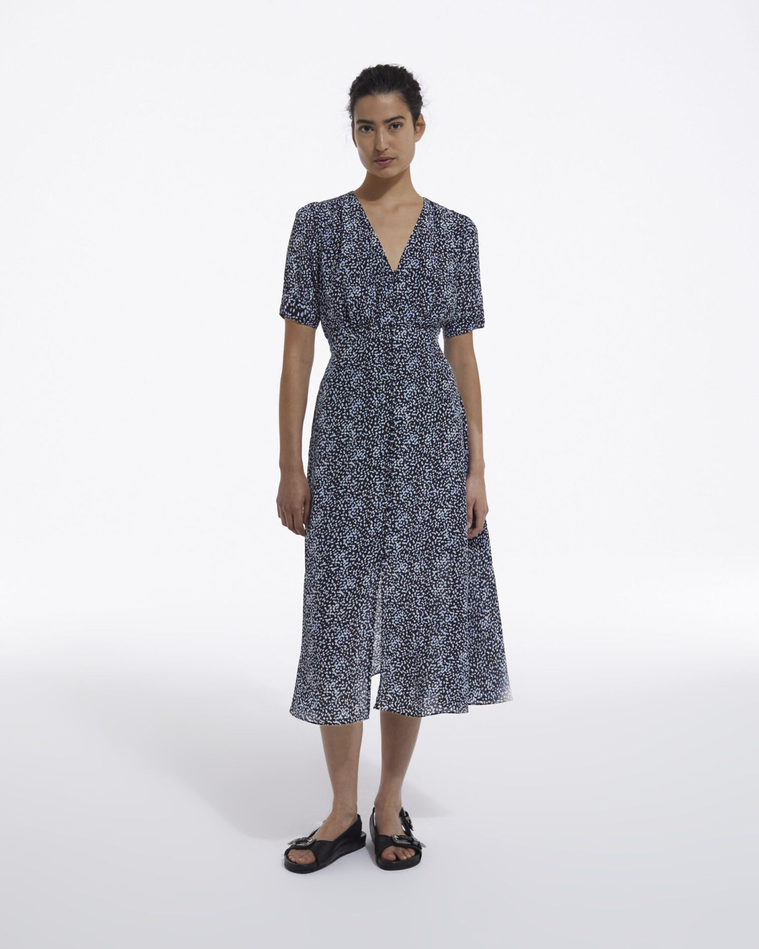 Robe longue bleue, INK BLUE, hi-res image number null