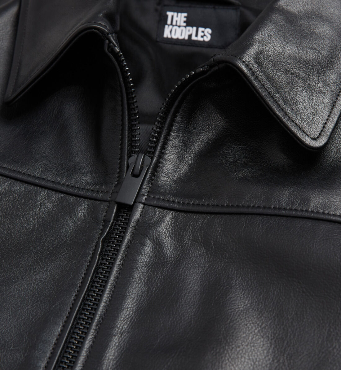 Kooples mens shop leather jacket