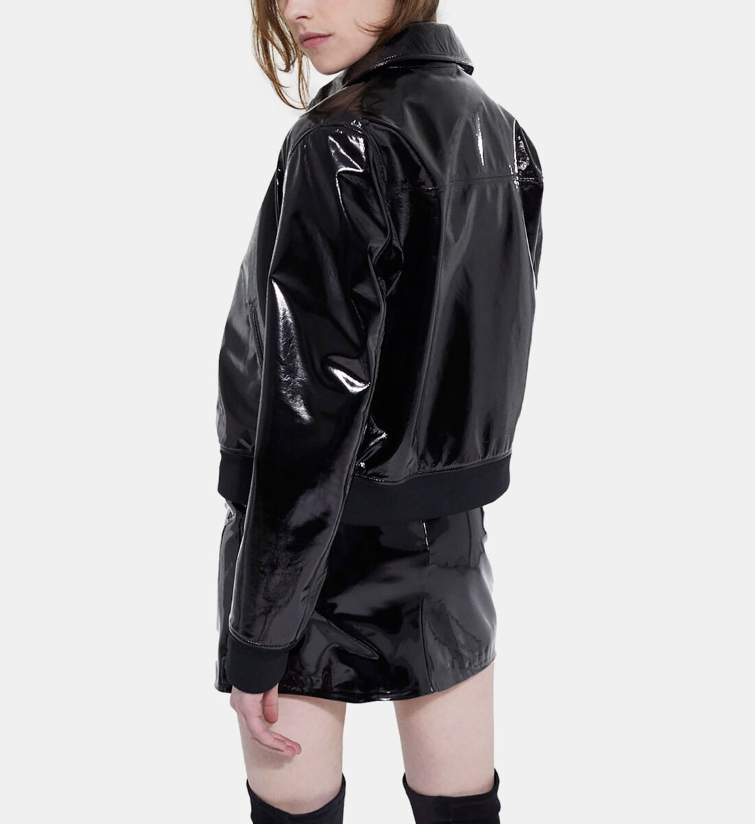 Vinyl trucker shop jacket