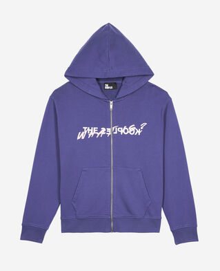 The Kooples WOMEN BLUE ATLANTIQUE what is purple hooded sweatshirt