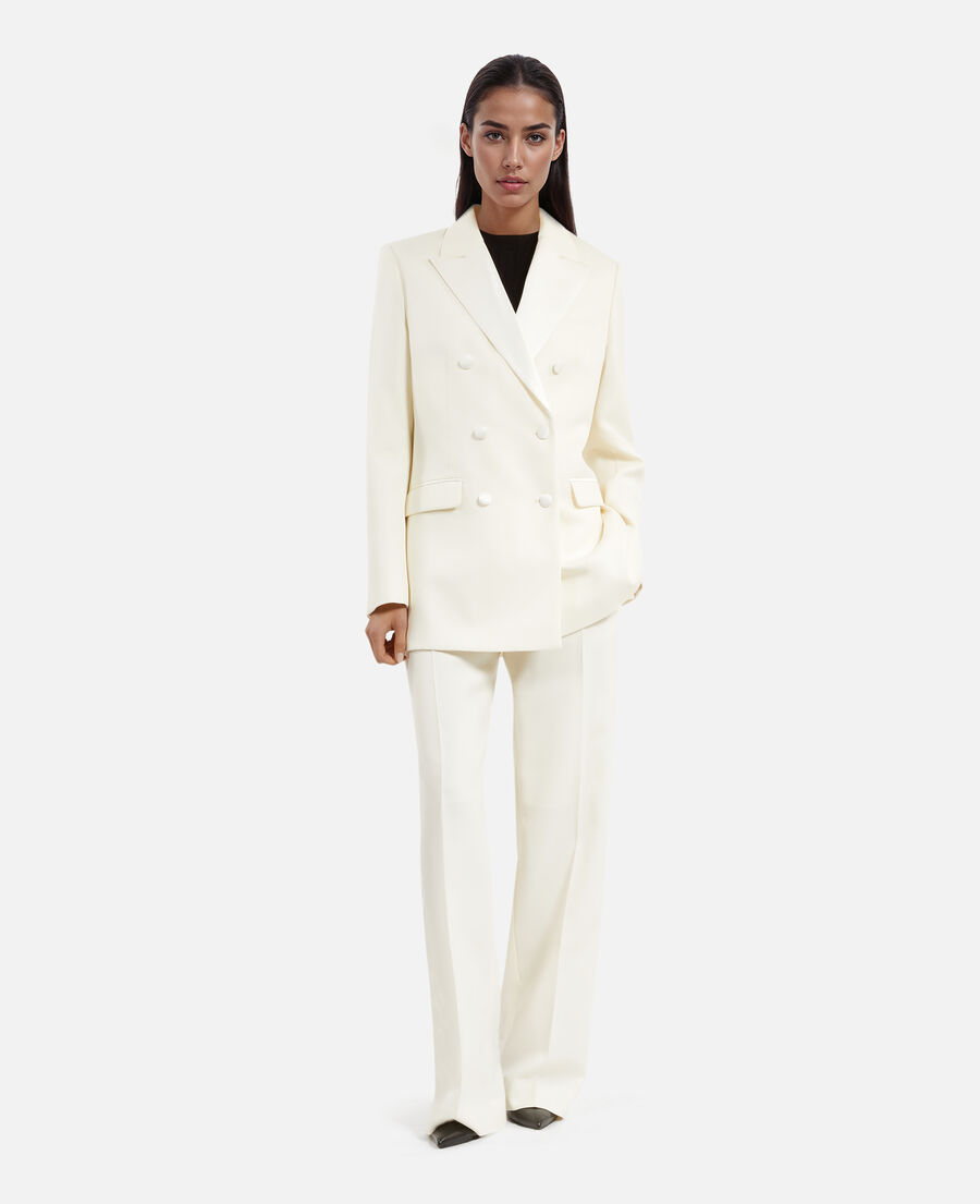 The Kooples WOMEN ECRU ecru tuxedo jacket