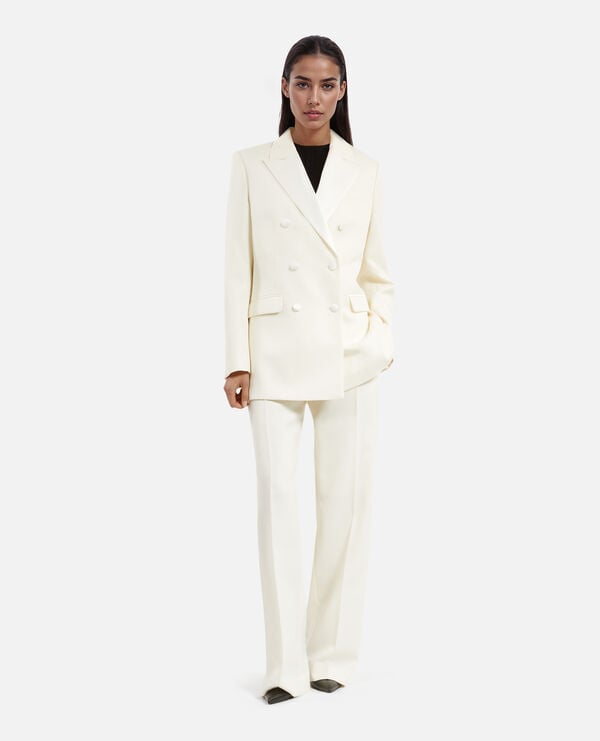 The Kooples WOMEN ECRU ecru tuxedo jacket